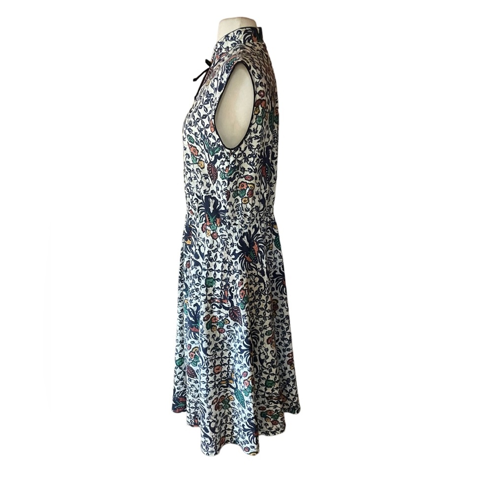 1970s‎ Floral Fit & Flare Dress - Picture 3 of 6